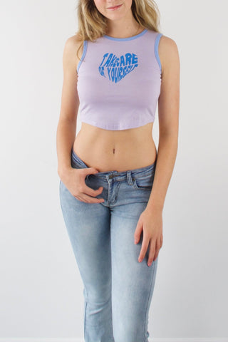 'Take care yourself' crop tank - SCG_COLLECTIONS