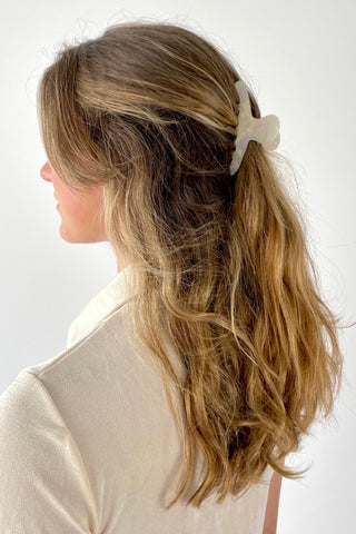 White marble claw clip - SCG_COLLECTIONSAccessory