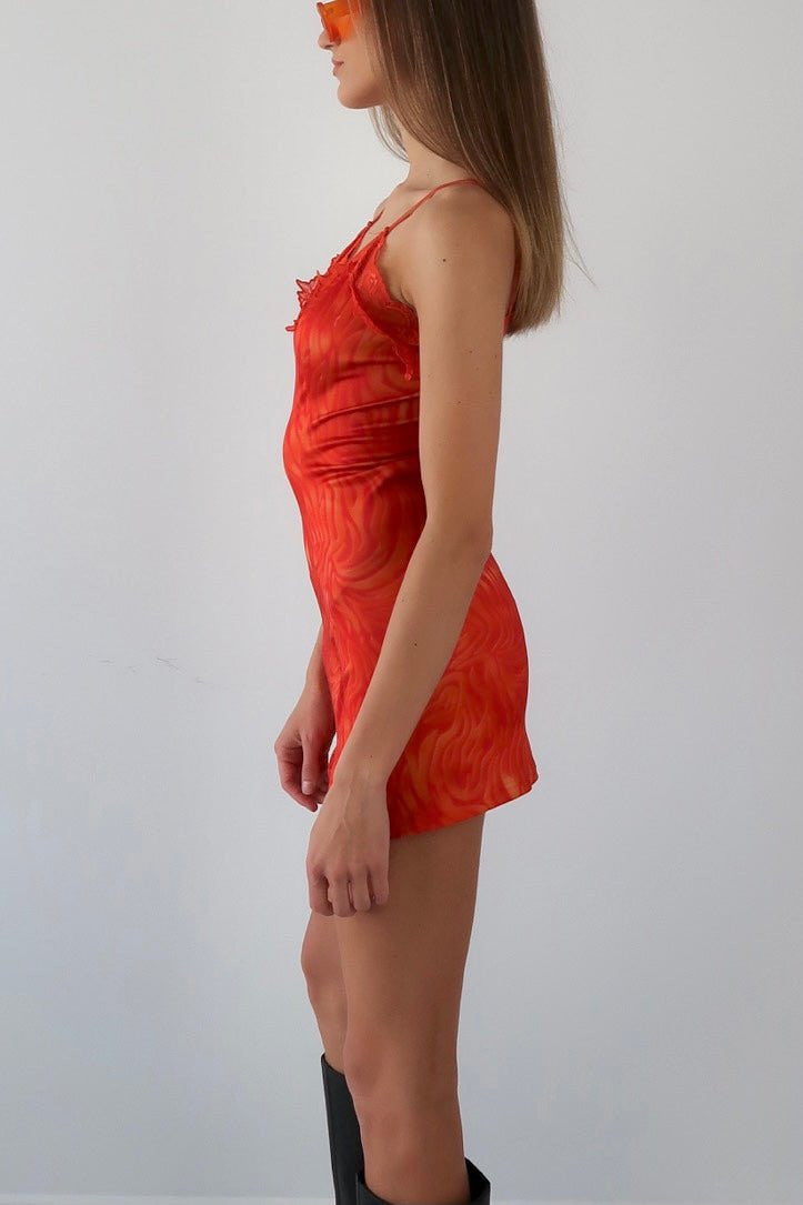 Y2K flame mini dress - SCG_COLLECTIONS