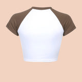 Y2K heart pattern baby tee - SCG_COLLECTIONS