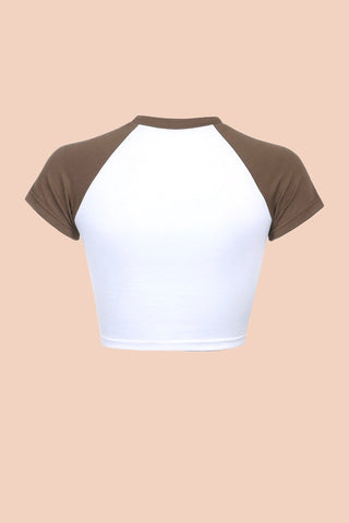 Y2K heart pattern baby tee - SCG_COLLECTIONS